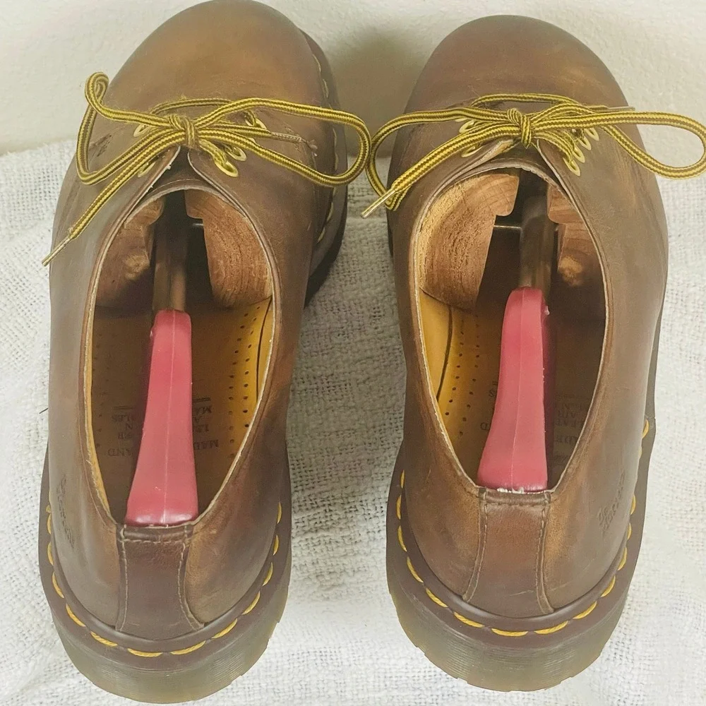 Dr Martens 1561 Mens US 10 UK 9 Brown Crazy Horse Leather Oxford England VTG Y2K